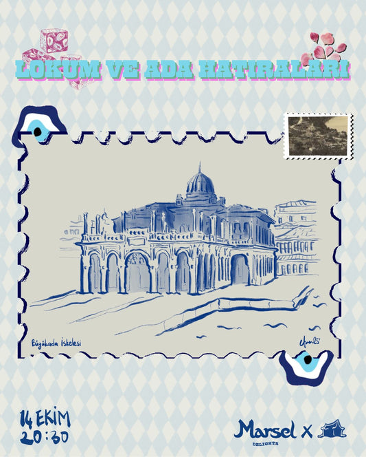 Marsel Delights X Minipaperworks:  Lokum ve Ada Hatıraları Kolaj Atölyesi - 14.10.25 / 19.00